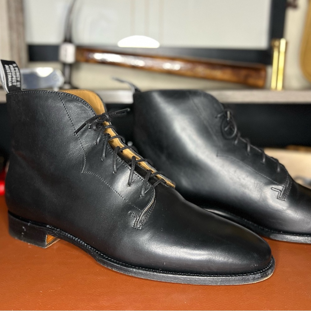 RM Williams Kardinya Boot Black 9D(8G) Lace-up